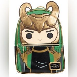 Loungefly Avengers Loki with Scepter Pop Mini-Backpack Entertainment Earth Excl